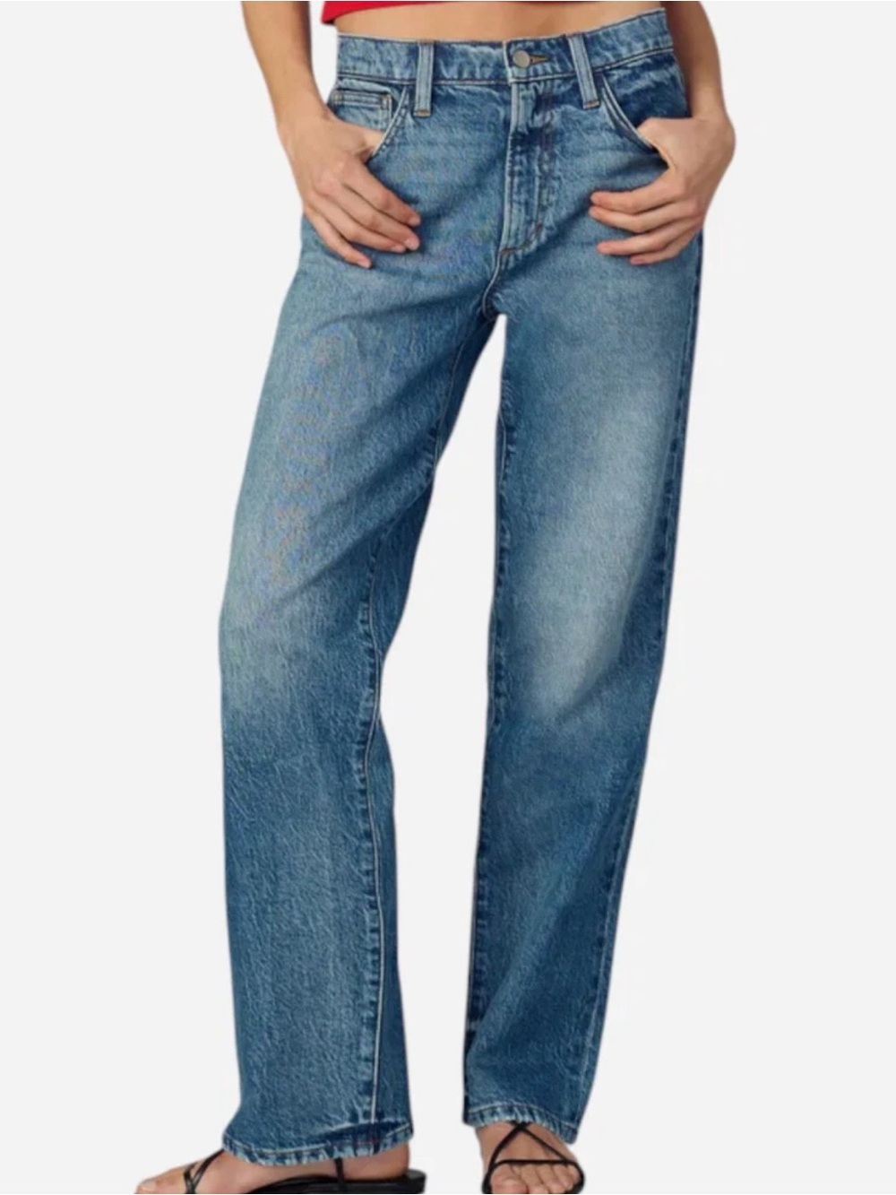 Joe Jean’s The 90's Niki Mid Rise Boyfriend Straight Leg Jean
